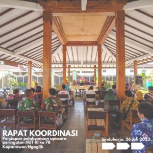 KOORDINASI PERSIAPAN PELAKSANAAN UPACARA HUT RI KE 78