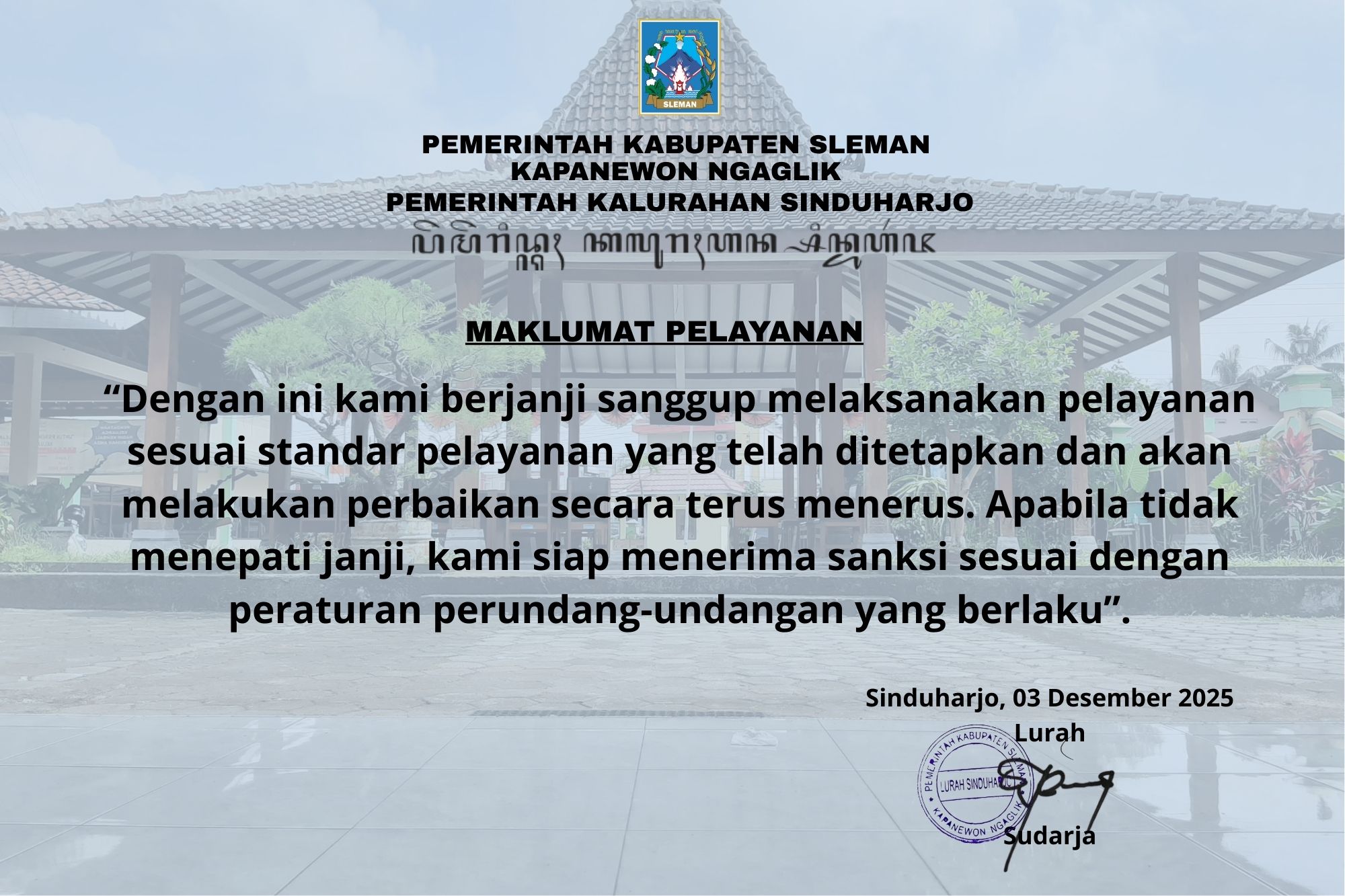 MAKLUMAT PELAYANAN