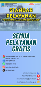 STANDAR PELAYANAN KANTOR PEMERINTAH KALURAHAN SINDUHARJO