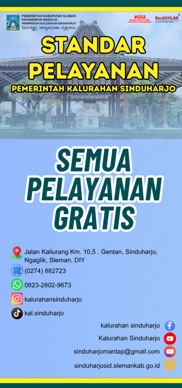 STANDAR PELAYANAN KANTOR PEMERINTAH KALURAHAN SINDUHARJO